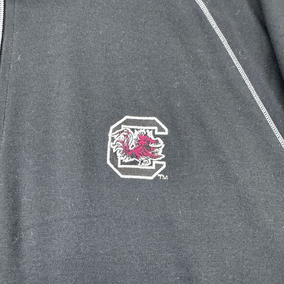 South Carolina Gamecocks Sweatshirt Mens XXL Black 1/4 Zip Pullover Tommy Bahama - Picture 3 of 16